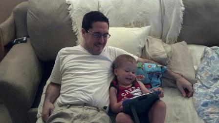 Mikey and Uncle Joe!